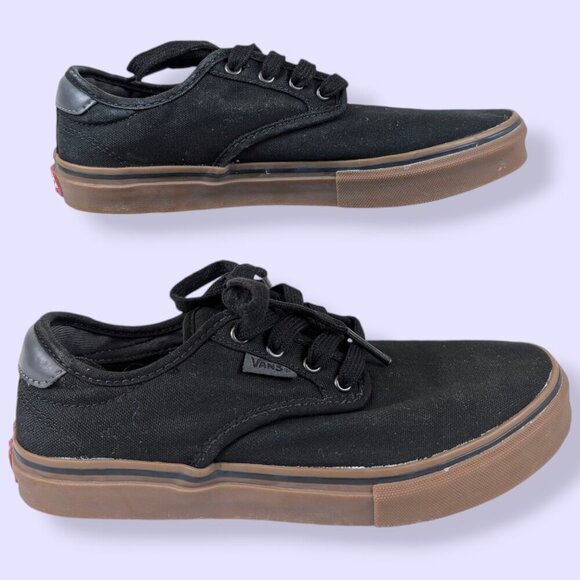 Vans Chima Black & Brown Skate Shoes - Picture 1 of 11